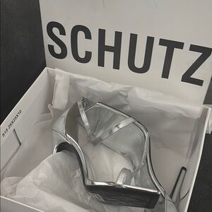 Schutz Silver Women's Heels